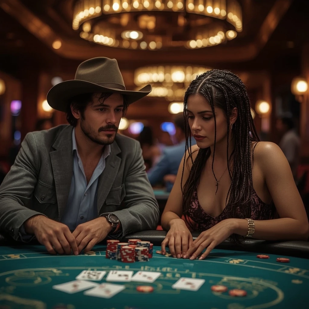 photo de deux joueurs de poker QBet Casino